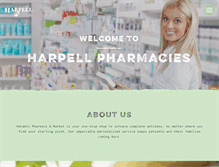 Tablet Screenshot of harpellrx.com